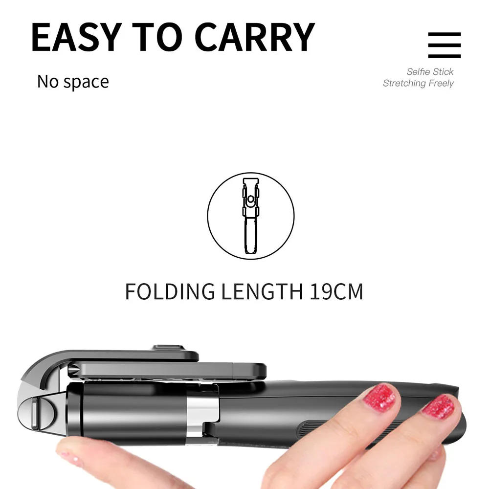 Wireless Selfie Stick Tripod Foldable Monopod Universal Holder for Xiaomi Mi Redmi Huawei Honor iPhone 11 Samsung Gopro Go Pro 9