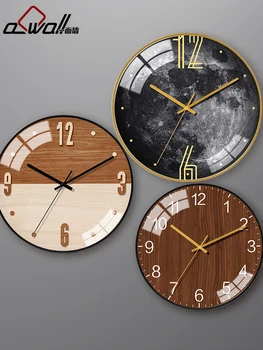 

Luxury Metal Modern Design Wall Clock Living Room Vintage Round Nordic Wall Clock Kitchen Horloge Murale Home Decor JJ60WC
