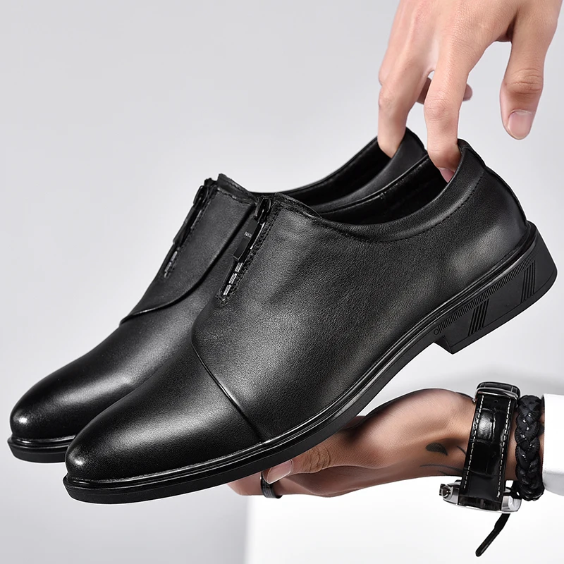 

Summer Fashion Men Casual Shoes Classic Genuine Leather Flats Male Formal Oxford Dress Shoes Men Loafer Moccasins Slip on Shoes