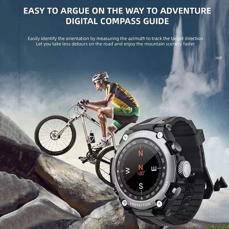 Горячая IP68 Водонепроницаемый Bluetooth слушать музыку smartwatch высота Дайвинг Часы