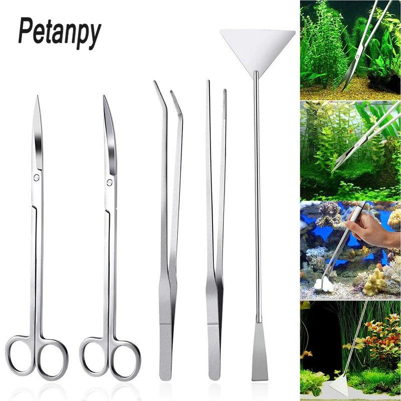 

1 шт., пинцет из нержавеющей стали для очистки водорослей