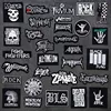 ROCK BAND PUNK DIY Embroidery Badge Applique Clothes Ironing Clothing Sewing Supplies Decorative Badges Classic MUSIC ► Photo 1/6