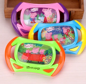 

Cultivate Kid Thinking Ability Toys Peppa Pig Water Ring Toss Child Handheld Game Machine Parent-Child Interactive Game Toys