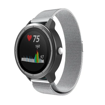 

Suitable For Garmin Vivoactive 3 Band 20 Mm Milan Ring Stainless Steel Band