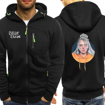 

2020 Spring Autumn Coat Mens Hop Hip zipper Hoodies Fashion Brand Tracksuit Male Funny Male jacket Billie Eilish Men Sweatshirt
