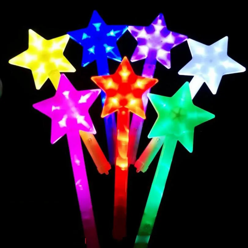 

LED five-pointed star glow stick electronic fluorescent should support night led glow toy creative gift concert magic wand