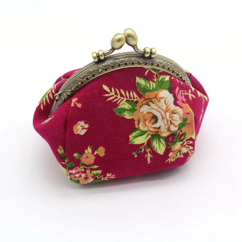 

Wallet,Lady Vintage Flower Mini Coin Purse Wallet Clutch bag