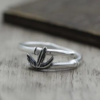 

S990 Sterling Silver Ladies Single Ring Fashion Creative Ring Thai Silver Jewelry Retro Personality Ring