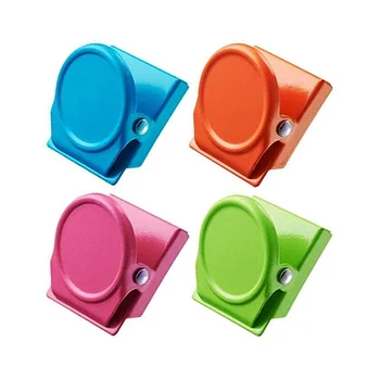 

Pack of 8 Memo Note Clip Magnetic Clips Metal Clip for Refrigerator Fridge Whiteboard Wall
