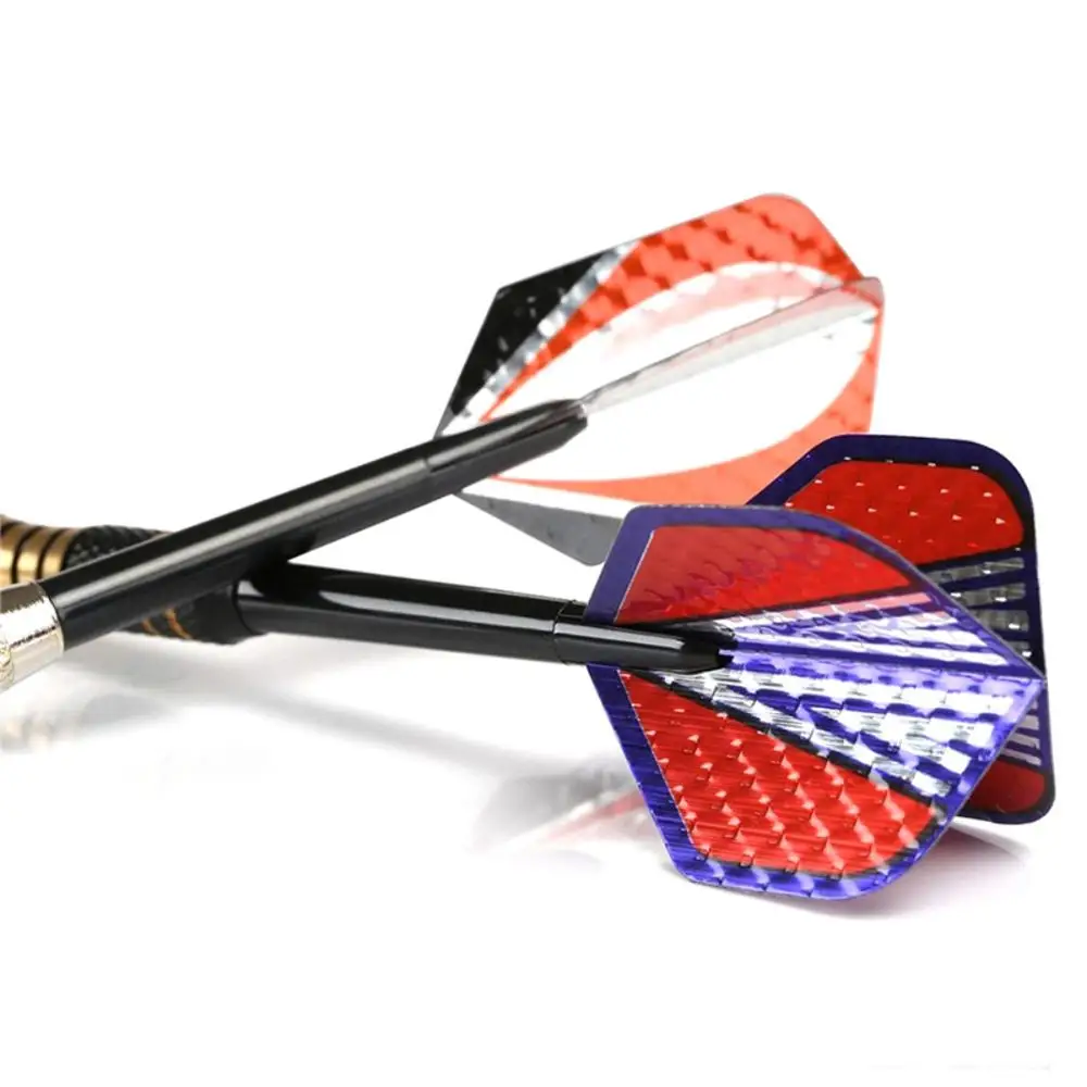 15/30 Pcs Darts Accessories Reflective Print Laser Dart Wing Darts