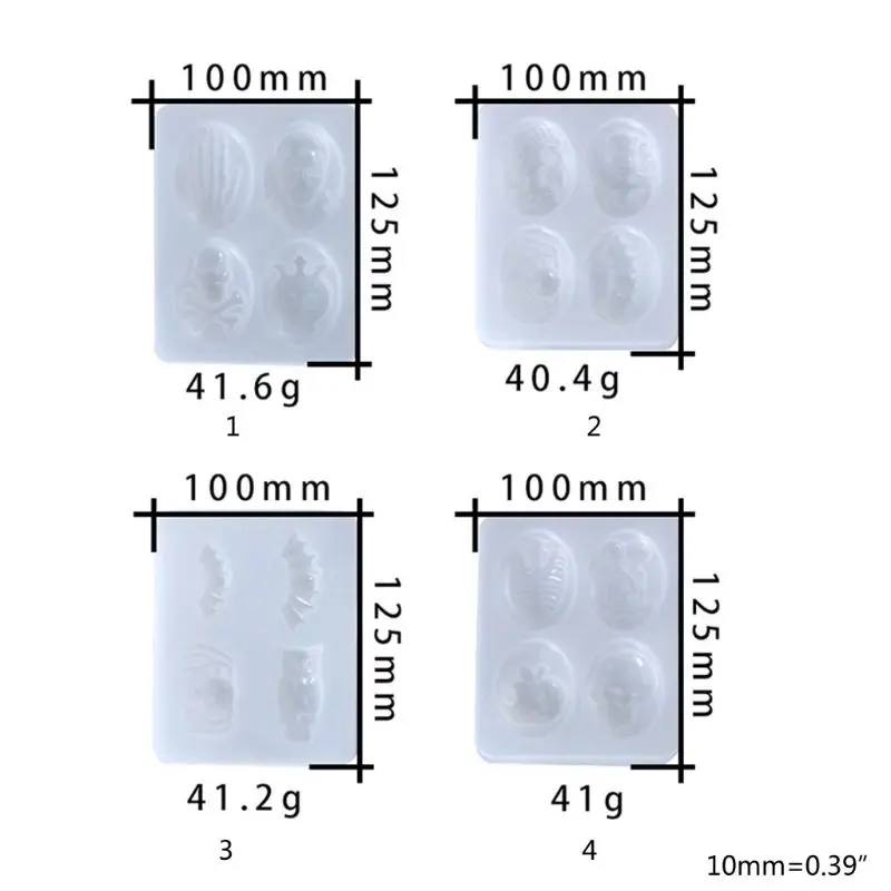 

Resin Crystal Epoxy Mold Halloween Spider Skeleton Pendant Casting Silicone Mould DIY Crafts Jewelry Making Tools