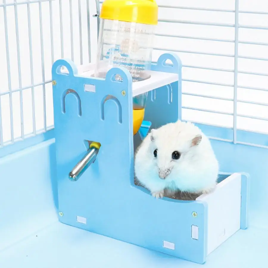 

2 in 1 Rat Hamster Automatic Pet Water Drinking Bottle Food Feeder Fountain Dispenser Small Animal Feeders