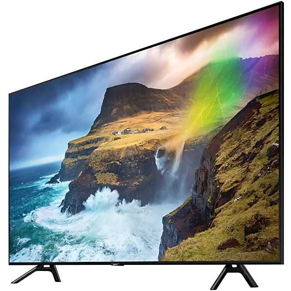 Телевизор QLED Samsung 55" QE55Q70RAUXRU Q черный/Ultra HD/1000Hz/DVB-T2/DVB-C/DVB-S2/USB/WiFi/Smart