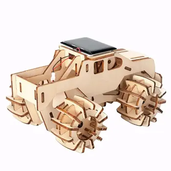 

Wooden Solar Car Model Kits DIY Educational Science Kits for Kids Age 8-12 STEM Learning Creative Robotics Building Toys