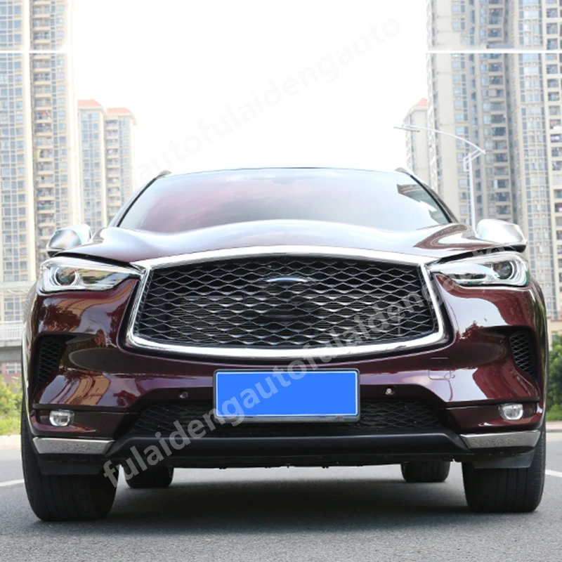 2 шт. для Infiniti QX50 передняя решетка из нержавеющей стали защита угла бампера защитная решетка аксессуары для стайлинга автомобилей