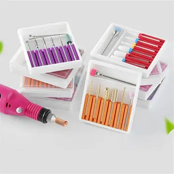 

7 Pcs/Set Ceramic Nail Drill Bits with Cleaning Brush Diamonds Milling Cutter Polishing For Electric Mill Machine Accessories