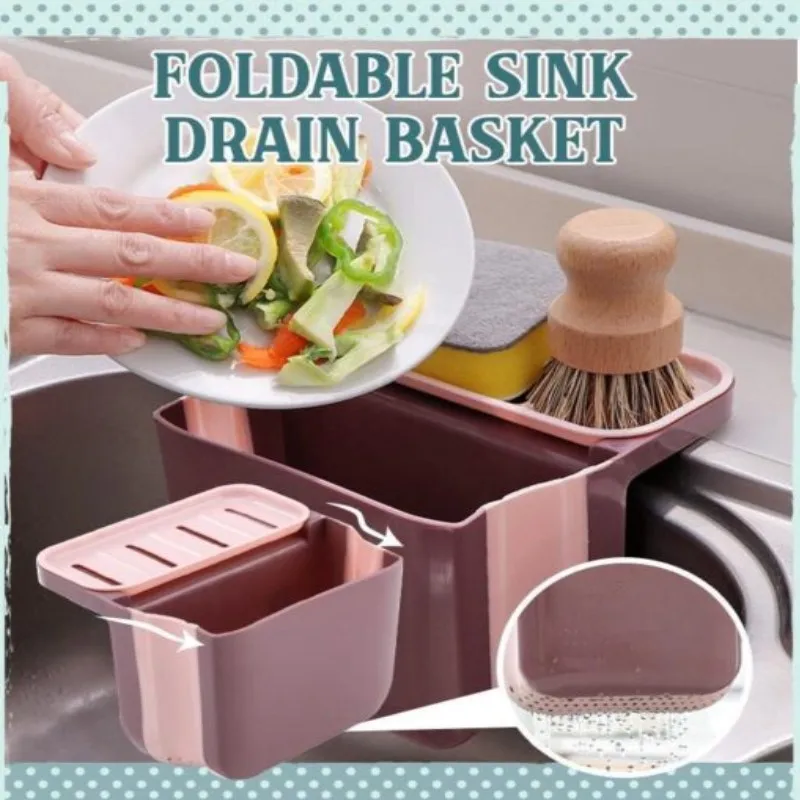 Foldable Sink Drain Basket Kitchen Waste Leaking Basket Sink Side Wet Garbage Sponge Rack Drain Filter Rack Kitchen Tool 14 Foldable Sink Drain Basket Kitchen Waste Leaking Basket Sink Side Wet Garbage Sponge Rack Drain Filter Rack Kitchen Tool