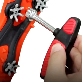 

Ripper Cleats Remove Adjustable Puller Easy Operate Ratcheting Spike Wrench Portable Ergonomic Stainless Steel For Golf Shoes