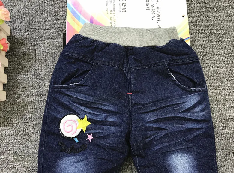 Kare le yuan/зимняя Брендовая детская одежда; плотные Стеганые Брюки для детей от 1 до 4 лет; джинсы из чистого хлопка