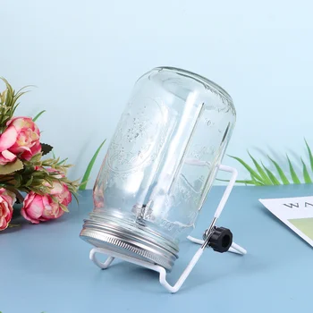 

1 Set Wide Mouth Glass Durable Easy to Use Practical Sprouter Jar Mason Jar Sprouting Can for Kitchen Garden Home