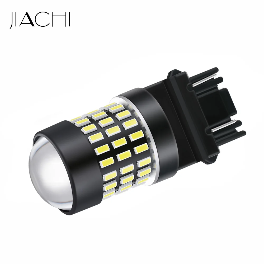 Автомобильные лампы JIACHI 2 шт. 12 24 В T25 3156 3157 светодиодный автомобильный фонарь ДХО