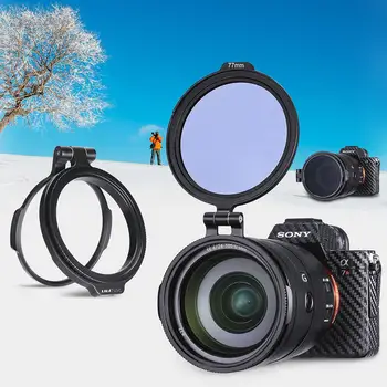 

ForUURig RFS ND Filter Quick Release Ring DSLR Camera Accessory Quick Switch Bracket DSLR Lens Flip Mount Clip r60