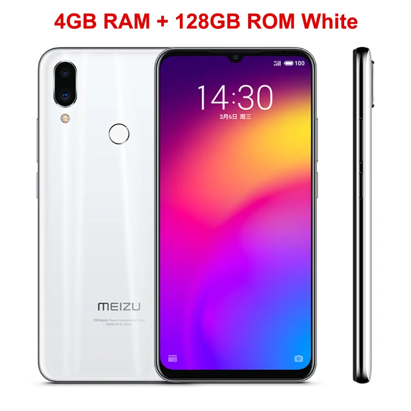 White 4GB 128GB Мобильный телефон Meizu Note 9 с глобальной прошивкой, 4 ГБ, 64 ГБ, мобильный телефон, экран 6,2 дюйма, Восьмиядерный процессор Snapdragon 675, задняя камера 48 МП, смартфон - Цвет: White 4GB 128GB