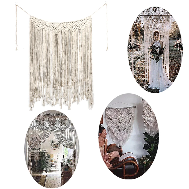 

Bohemian Style Wall Hanging Large Decorative Tapestry Handmade Weave Craft Macrame Home Wedding Decorations iCraft