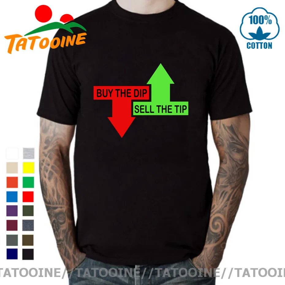 Tatooine Nerd Trading Day tshirt Geek Forex Stock Market Trader футболки подсвечник купить Dip Sell The Tip T-Shirt |