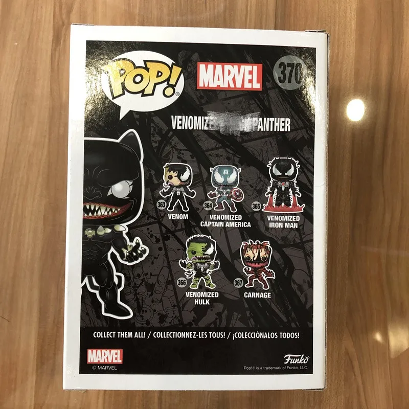 Эксклюзивный официальный Funko pop Venom Venomized пантера Виниловая фигурка Коллекционная