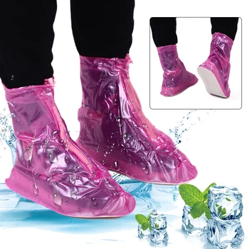 

Waterproof Shoe Cover Protective Shoe Covers Folding Rainshoes Rainproof Field Hiking Scooter Rainy Day Portable