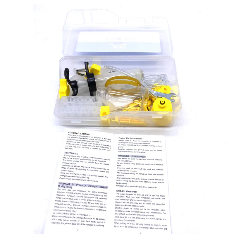 Bike Brake Repair Tool Bicycle Hydraulic Disc Brake Oil Bleed Kit Road