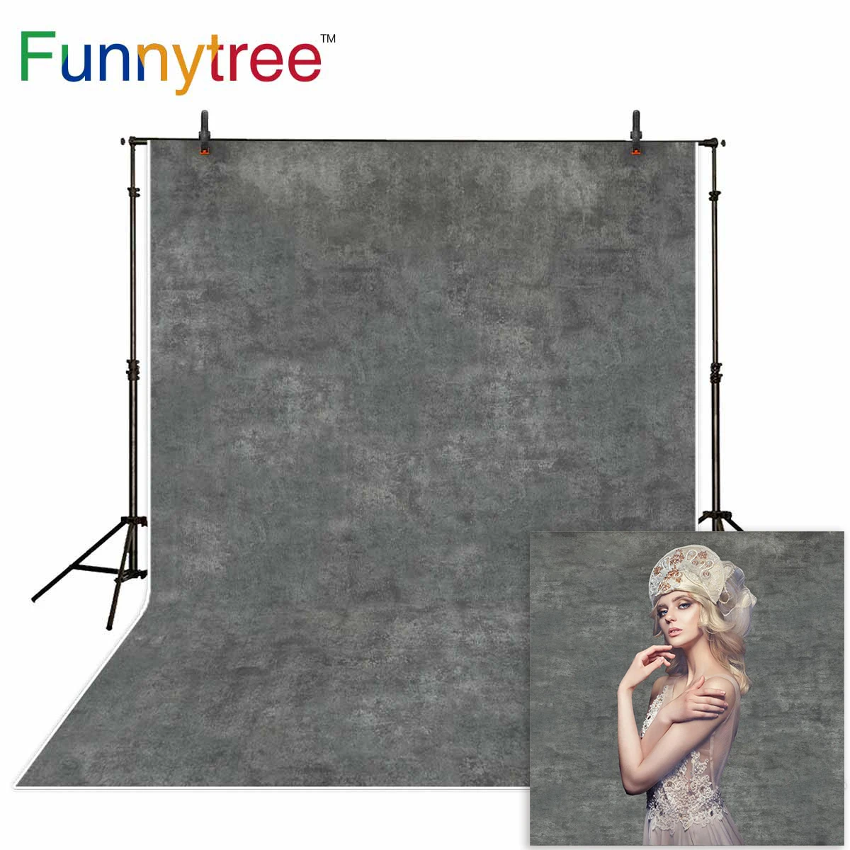 Фон для фотосъемки Funnytree старые мастера винтажная ржавая серая текстура фон