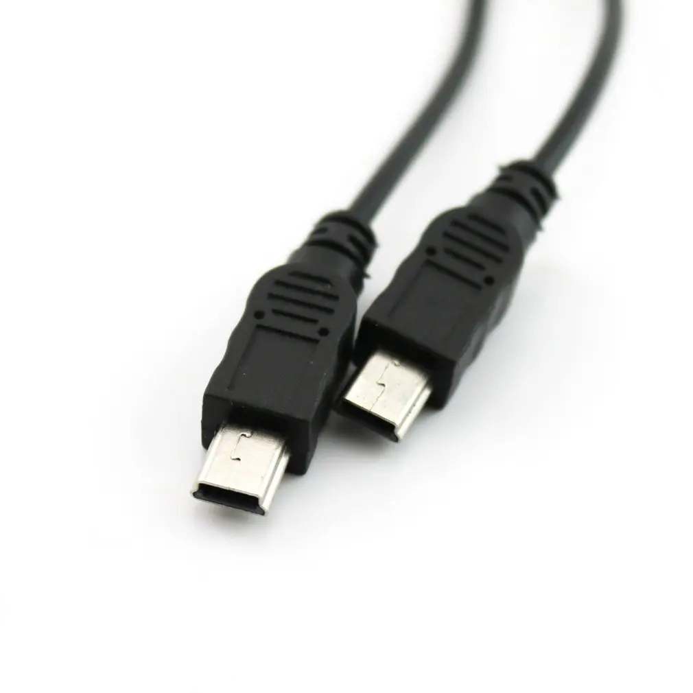 От 1 до 2 лет Разветвитель USB кабель для передачи данных 2,0 мини 5-контактный разъем для двойной 2 Мужской конвертер