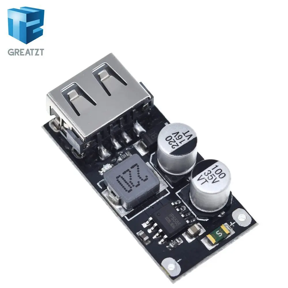 MH-KC24 QC3.0 QC2.0 USB DC-DC Buck Converter Charging Step Down Module 6-32V 9V 12V 24V to Fast Quick Charger Circuit Board 5V buck converter step down module circuit board