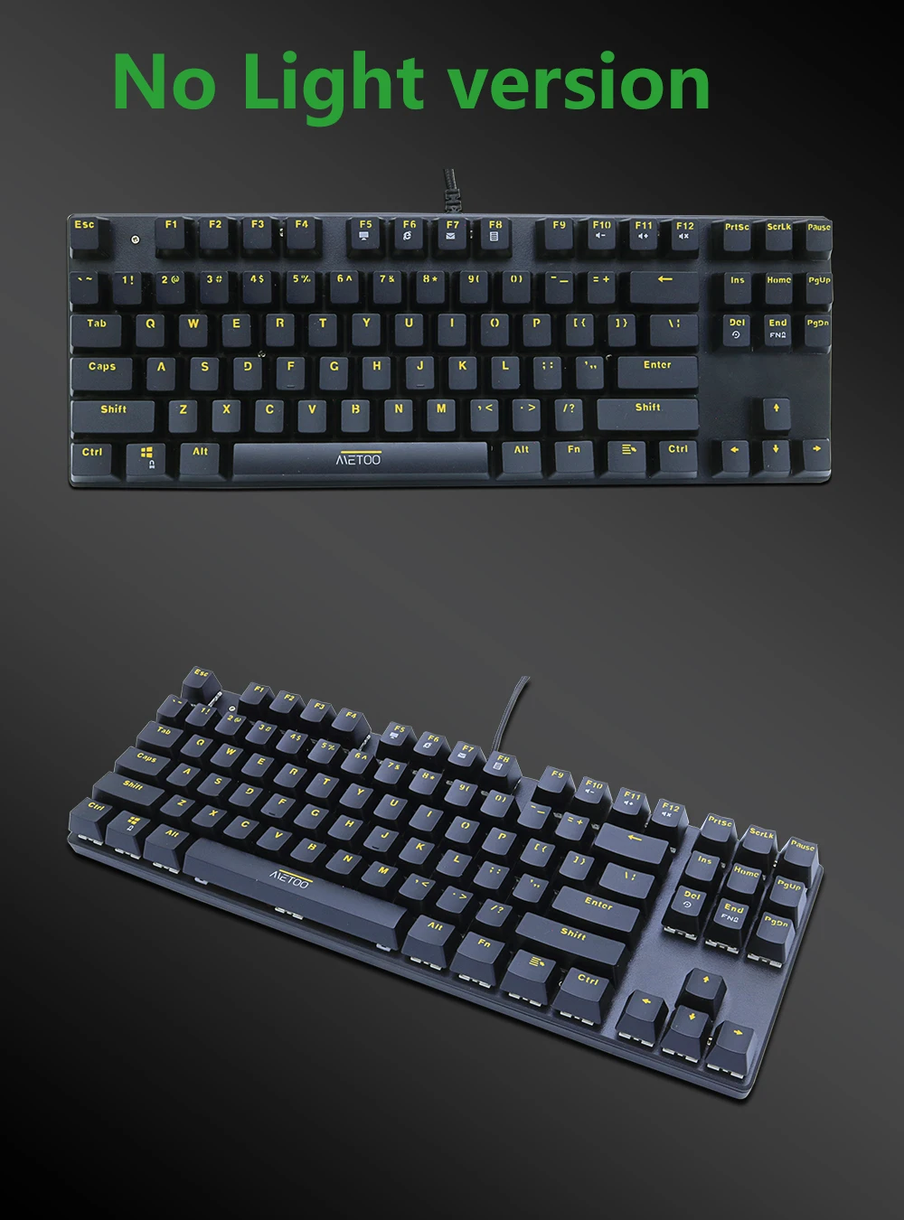 Teclado mecânico do jogo de metoo azul