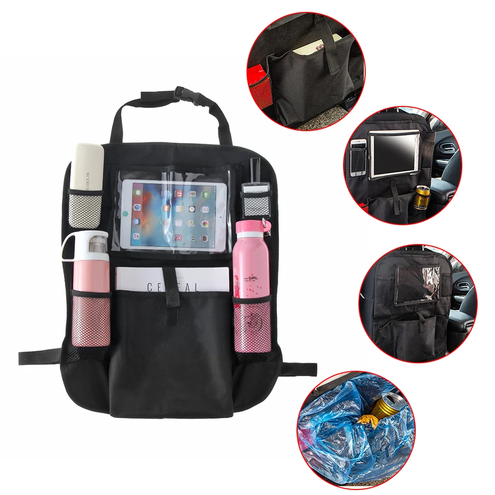 Car Back Seat Hanging Organizer Pocket Storage Bag Vehicle Stowing Tidying Bags Goods Collector Automobiles Interior Accessories