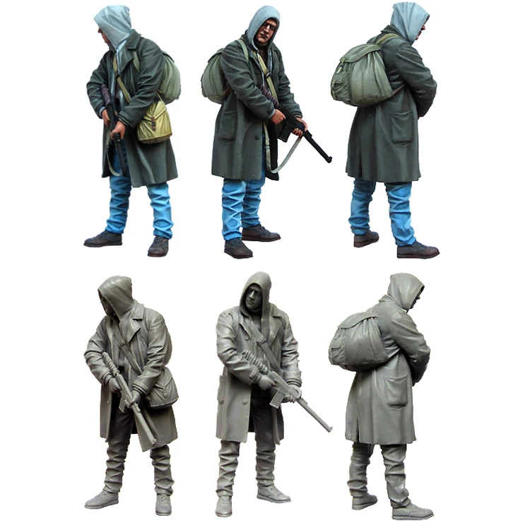 1/35 сталкер модель солдата из смолы GK несобранный и Неокрашенный комплект |