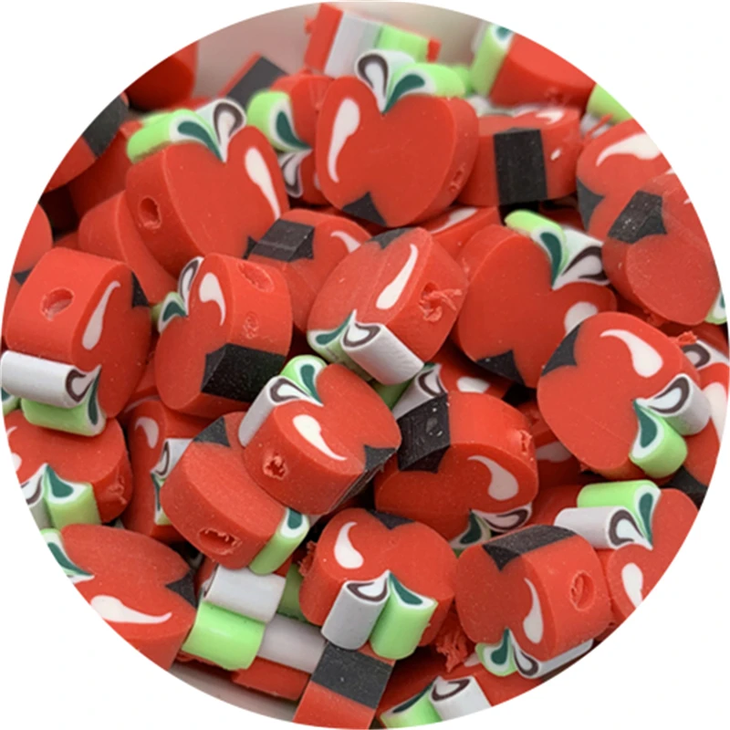 Jewelry Making DIY Handmade Accessories Polymer Clay Beads Fruit Shape Spacer Beads 30pcs