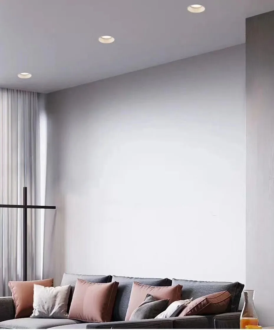 Recessed Downlight Dimmable Led Lamp Deep Anti-Glare Led Spot 5W 7W 12W 15W Lighting Living Room Bedroom Hotel Cafe Ceiling Lamp