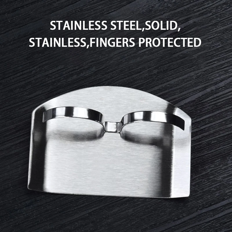 Two-finger Vegetable Cutting Hand Guard Stainless Steel Finger Guard Hand Safety Knife Cutting Finger Protection