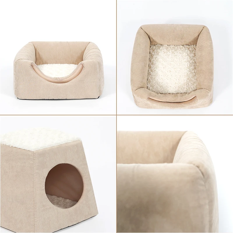 Collapsible Cat Cave Warm House Kennel Beds Pet Cats Sofa Mats Dogs for Small Kittens Home Window S