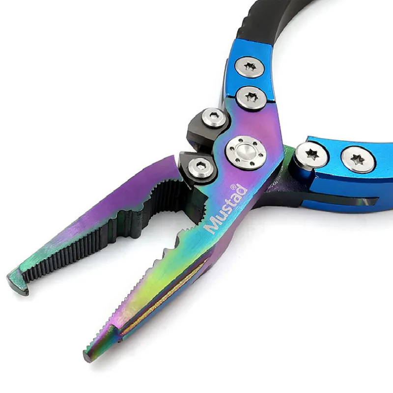 Mustad Рыбалка Пилер ножницы многофункциональные прочные плоскогубцы зажим для приманки рыболовные принадлежности для обжима рыбы снасти Pesca