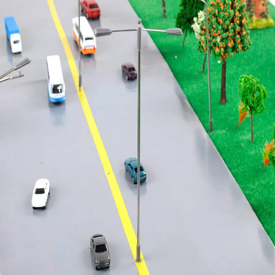 20pcs 1:75-200 Scale Model Railway Train Lamp Post Street Lights LED 3V Miniature Models Building Scenery - Image 5