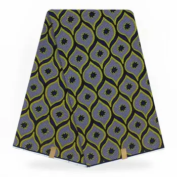 

100% Cotton Printed wax cloth Real Veritable Wax 2020 Hot Sale Wax 6 Yards For Patchwork
