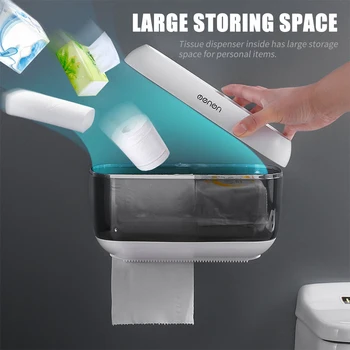 

New Wall Mounted Paper Towel Dispenser Paper Towel Holder Dispenser Bathroom Toilet Tissue Dispenser Bathroom Storage Box