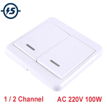 

WIFI Wireless Module AC 220V 100W 1 / 2 Channel Type-86 Switch APP Circuit Intelligent Controller