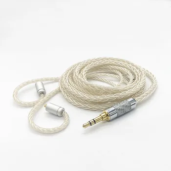 

8-core silver plated 2.5 balance 3.5 stereo plug IE80 headphone upgrade line can be customized MMCX 0.78mm IM series