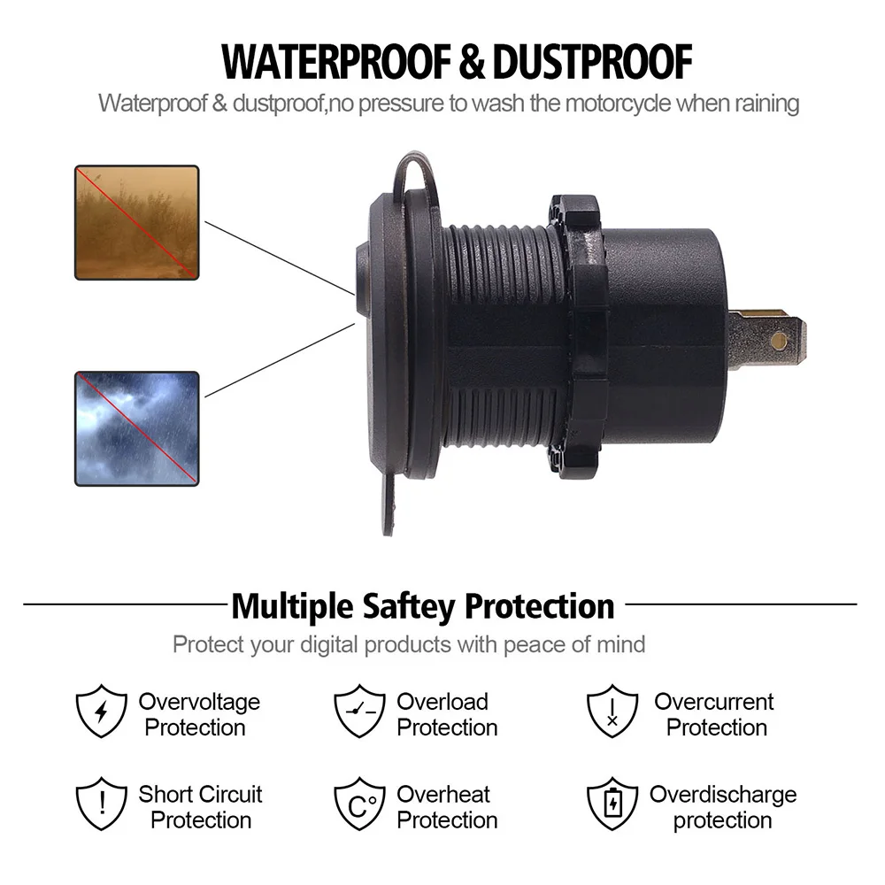 DC 12-24V Вольтметр для лодки мотоциклов измеритель напряжения универсальный модифицированный ВКЛ-ВЫКЛ дисплей напряжения