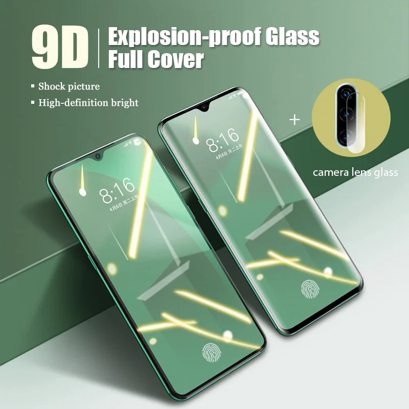 Защитное стекло для объектива камеры 2 в 1 Y6 Pro Y7 Y5 Prime полное покрытие Защита